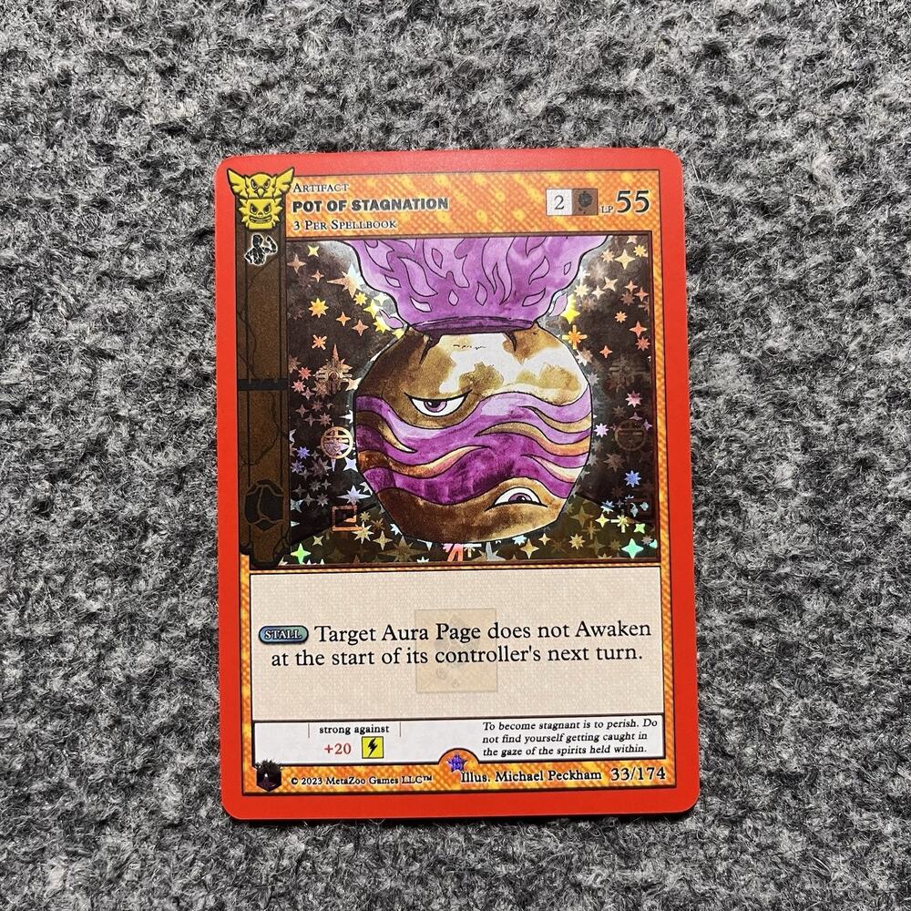 MetaZoo Native Pot Of Stagnation 33/174 Full Holo Big Box Edition NM